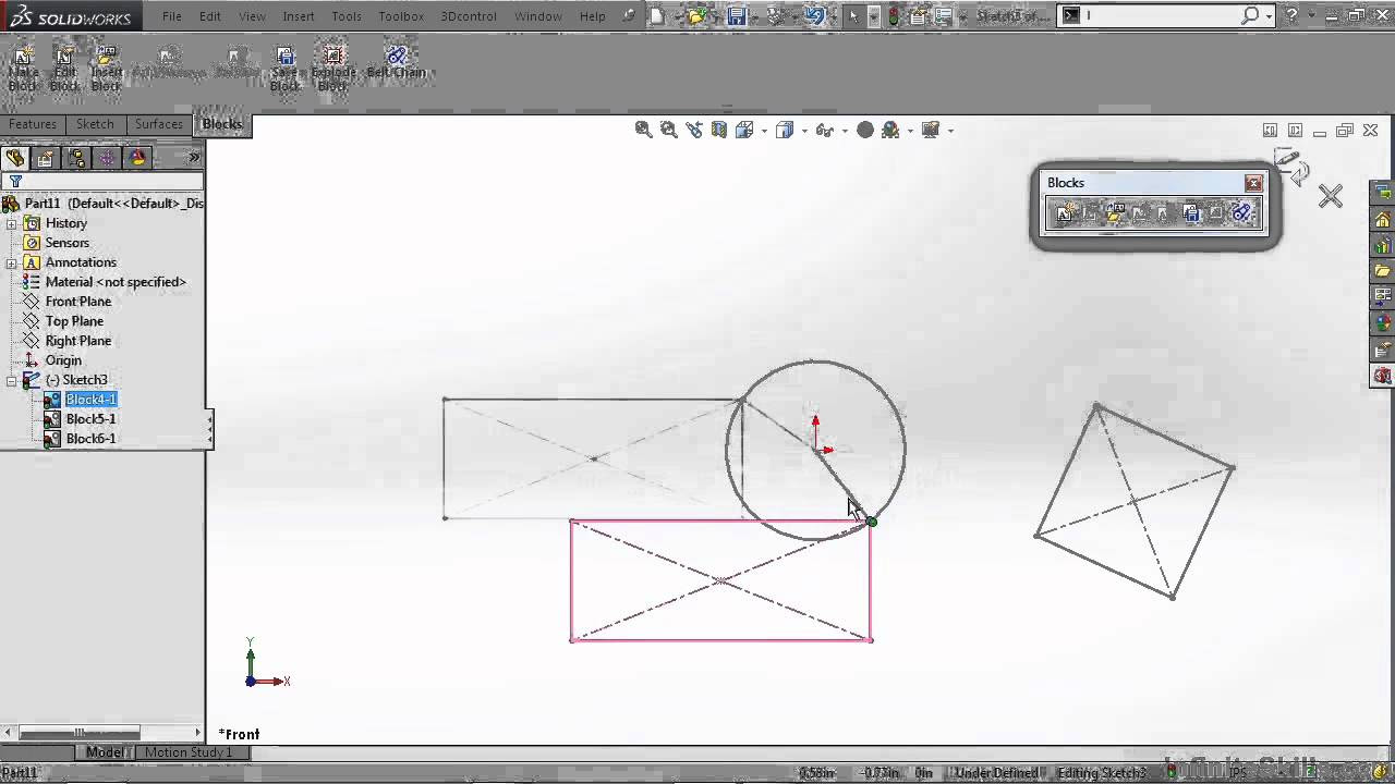 Creating and Using Sketch Blocks in SOLIDWORKS - YouTube